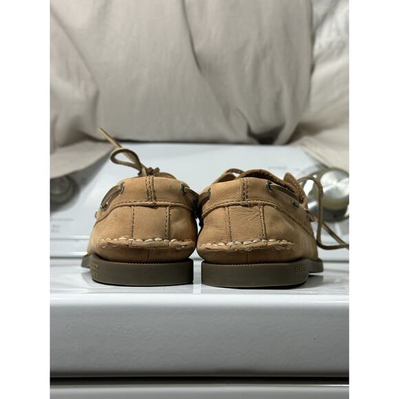 Sperry Top-Sider Authentic Original Boat Shoes Tan Leather Men’s 5M Non-Marking - Picture 6 of 11